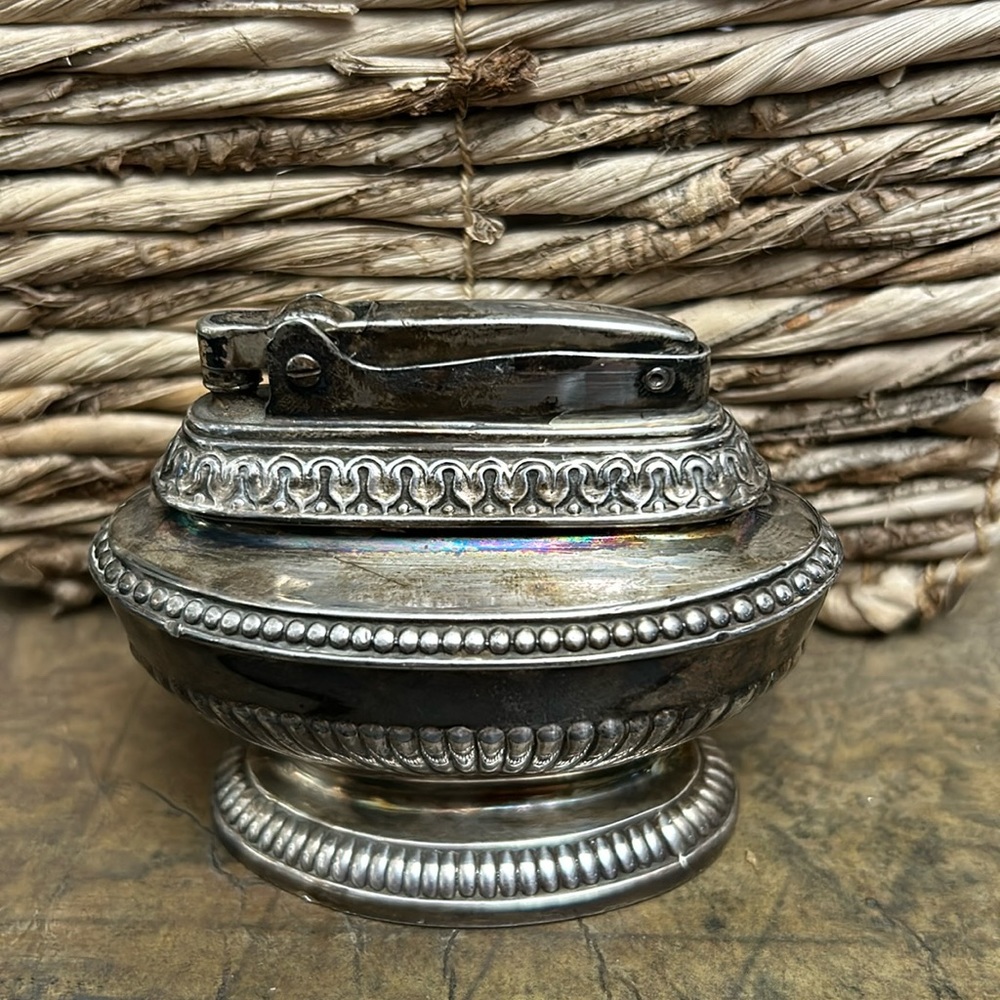 Ronson silver plated table lighter